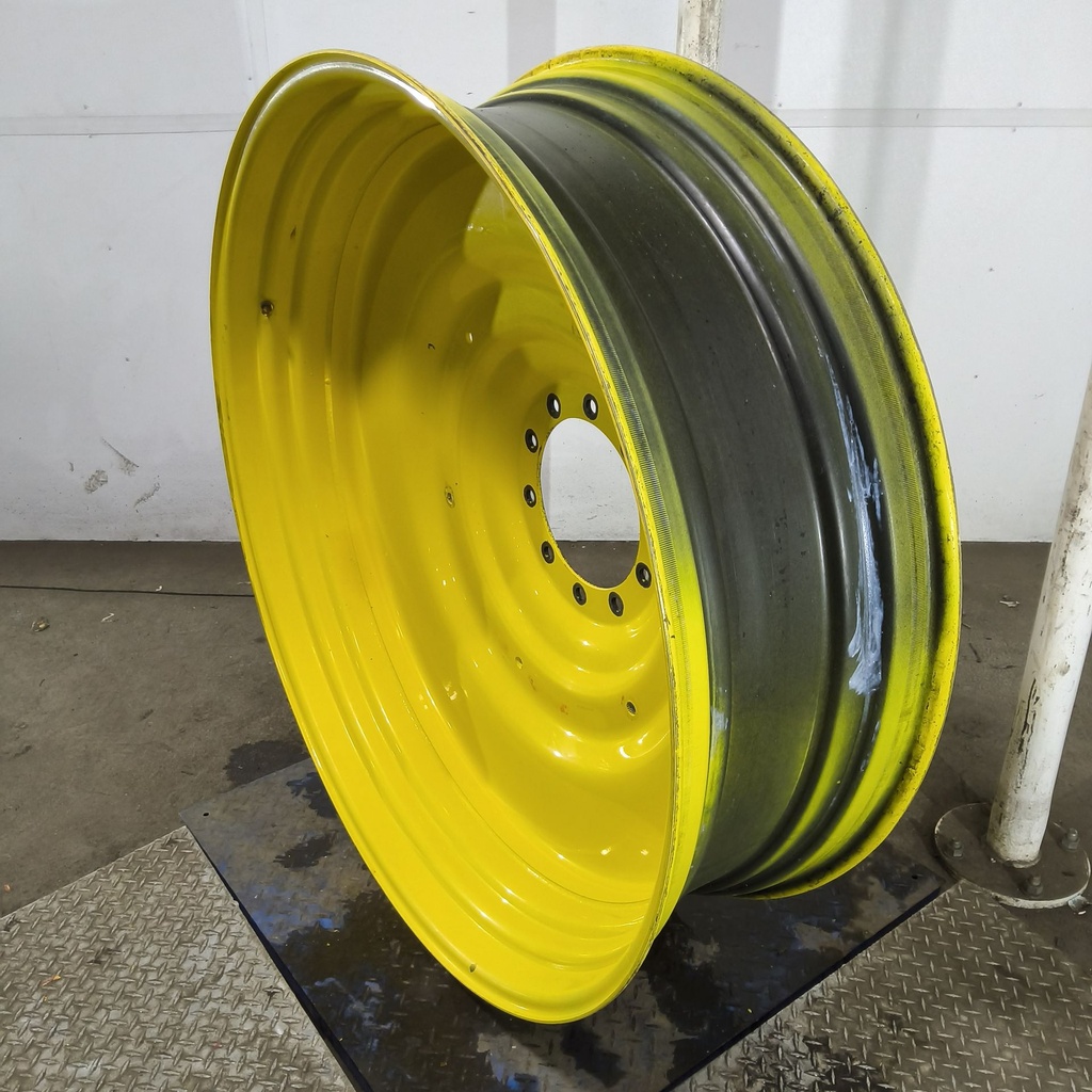 15"W x 50"D, John Deere Yellow 10-Hole Formed Plate , -6.75" Offset