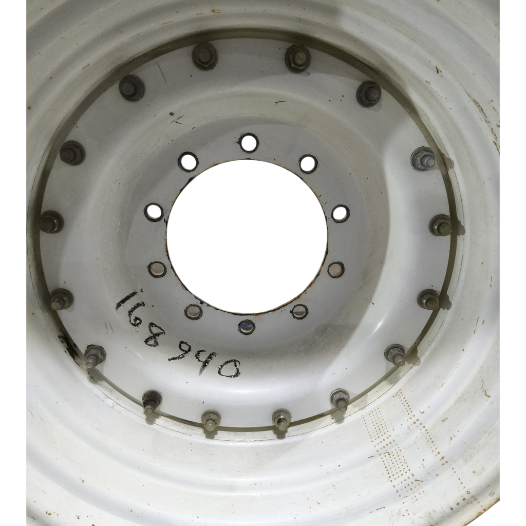 10-Hole Waffle Disc (Groups of 2 Bolts) Center for 28"-30" Rim, Ford / New Holland White