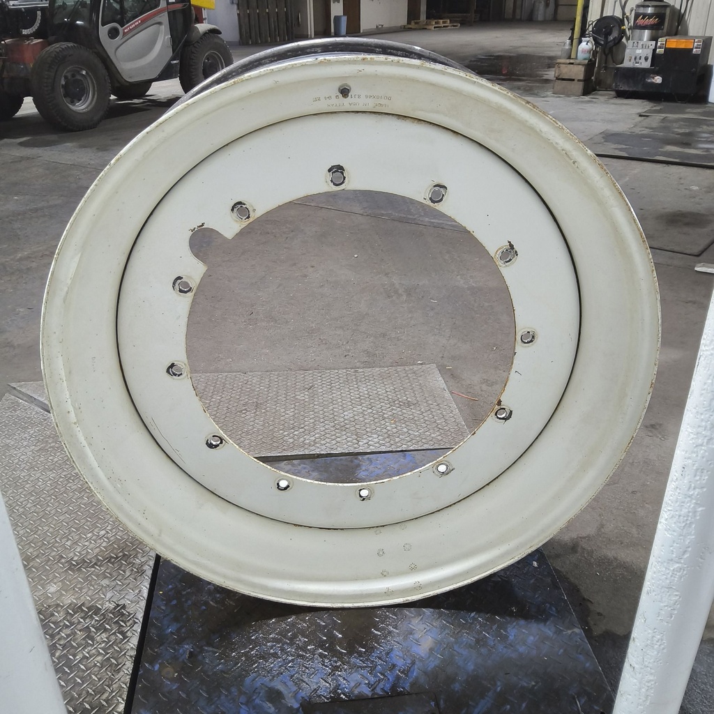 16"W x 46"D, Ford / New Holland White 12-Hole Stub Disc , 2.56" Offset