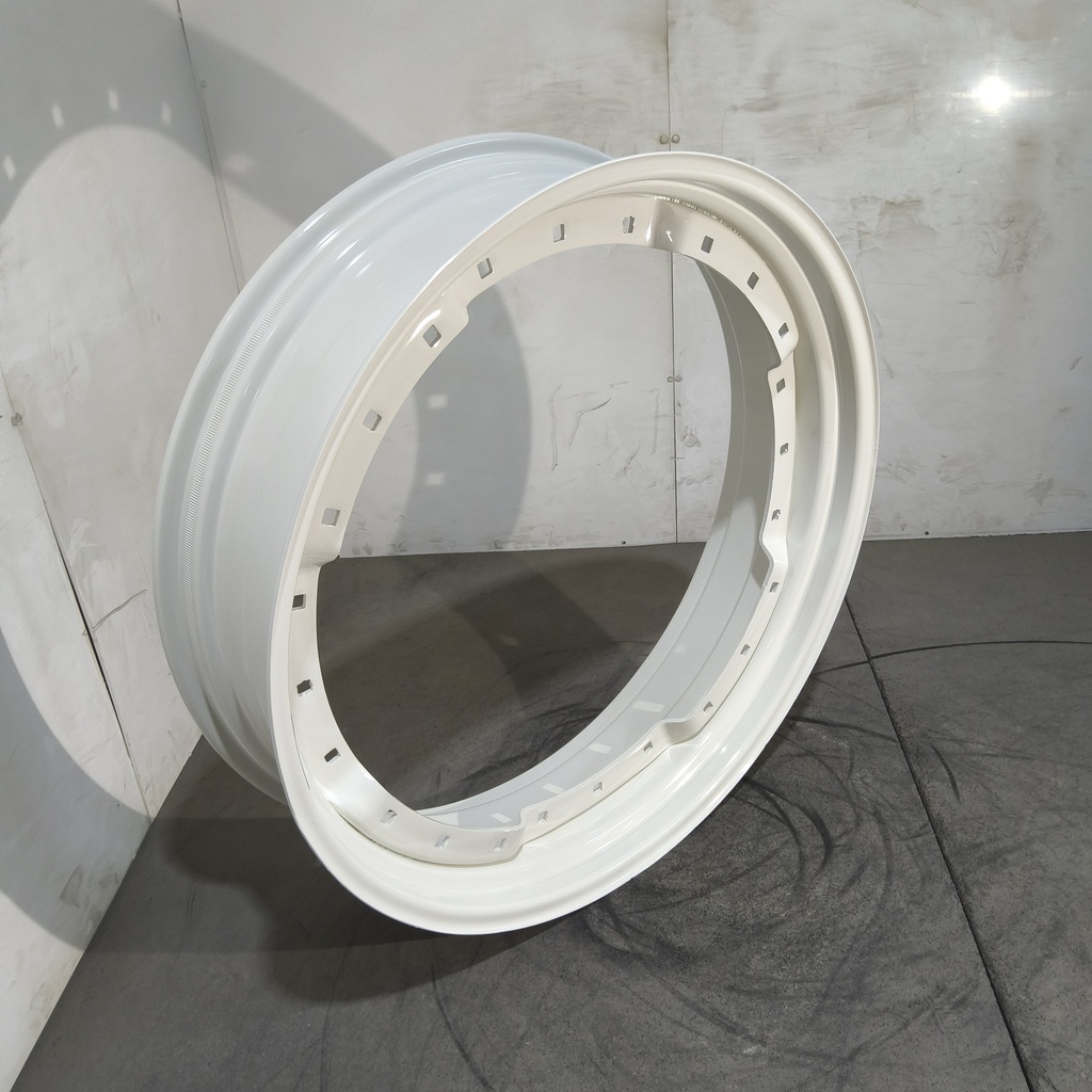 10"W x 38"D, Ford / New Holland White 12-Hole Waffle Wheel (Groups of 3 bolts)