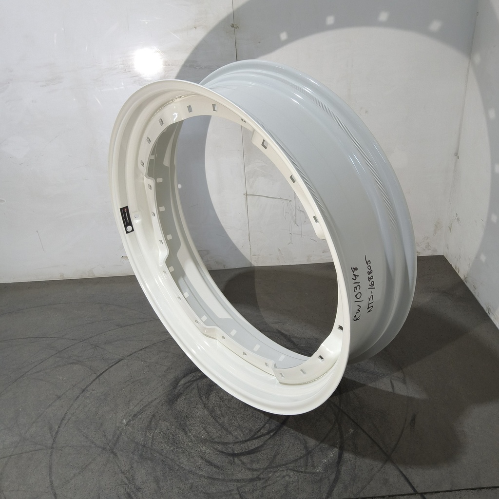 10"W x 38"D, Ford / New Holland White 12-Hole Waffle Wheel (Groups of 3 bolts)