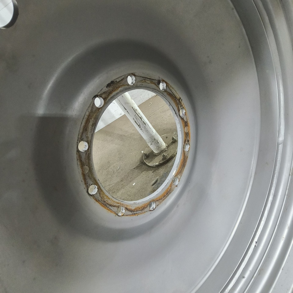 25"W x 46"D, Case IH Silver Mist 10-Hole Bubble Disc , -1.62" Offset