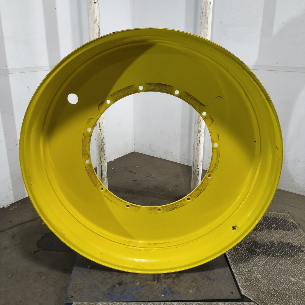 12"W x 54"D, John Deere Yellow 12-Hole Stub Disc , -3.25" Offset