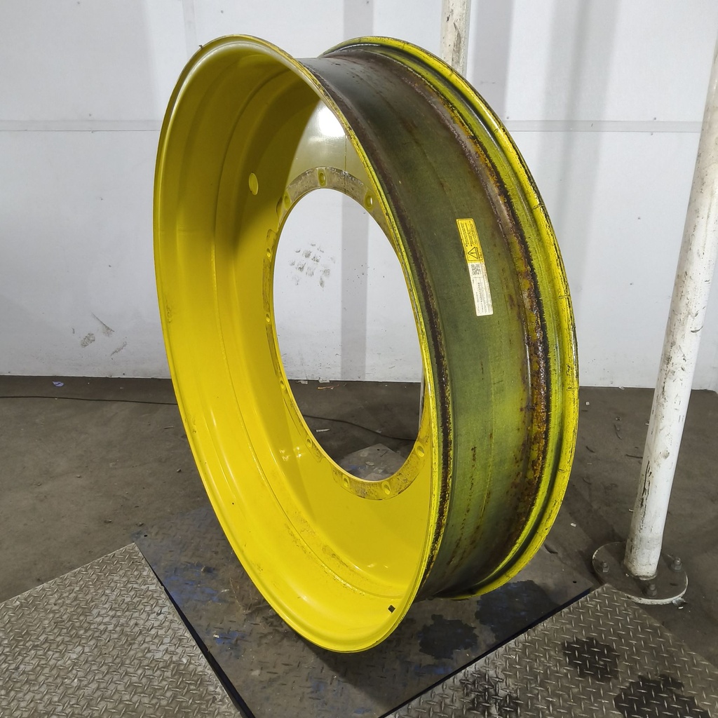 12"W x 54"D, John Deere Yellow 12-Hole Stub Disc , -3.25" Offset