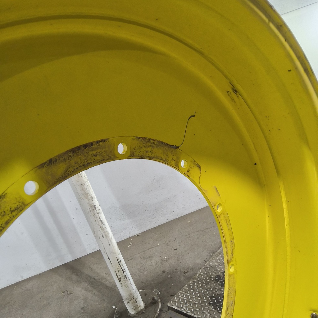 12"W x 54"D, John Deere Yellow 12-Hole Stub Disc , -3.25" Offset