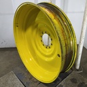 12"W x 54"D, John Deere Yellow 10-Hole Formed Plate , -9.25" Offset