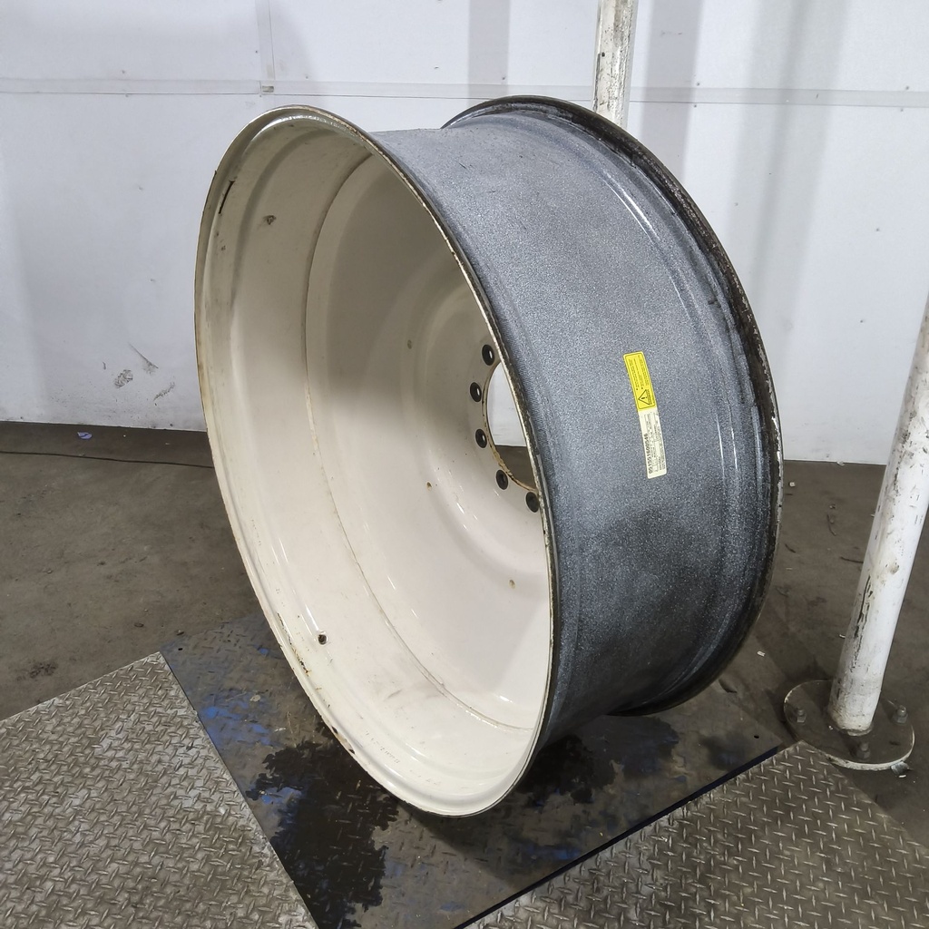 16"W x 46"D, Ford / New Holland White 10-Hole Formed Plate , -9.38" Offset