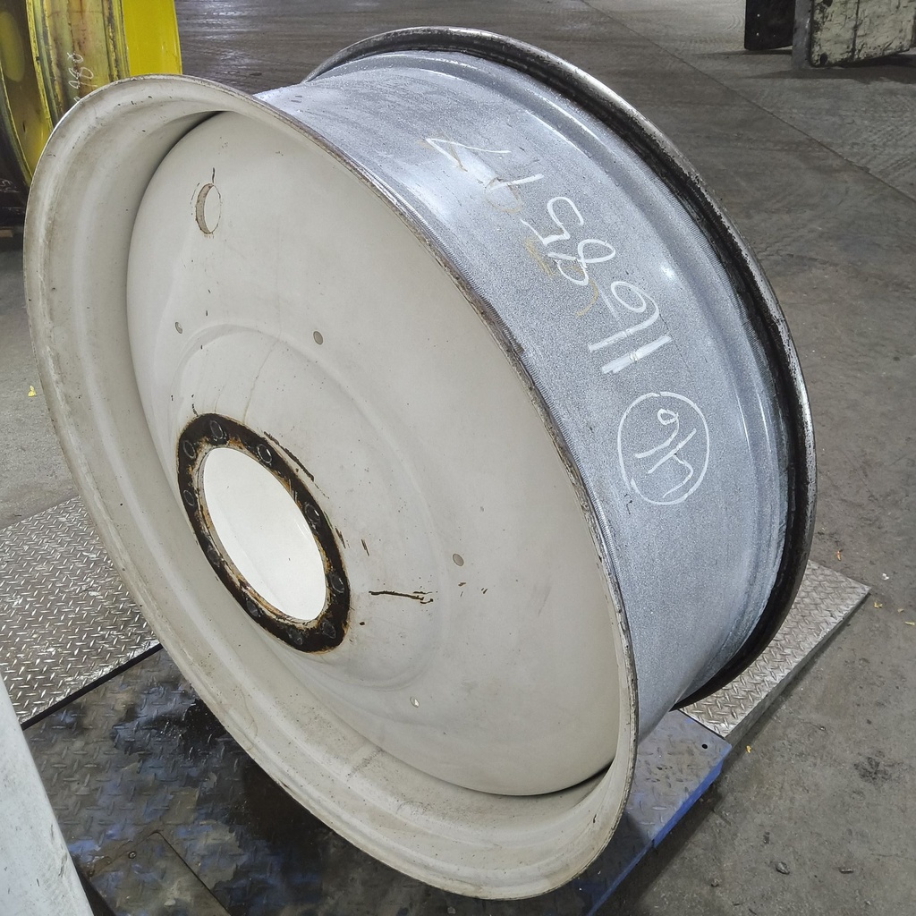 16"W x 46"D, Ford / New Holland White 10-Hole Formed Plate , -9.38" Offset