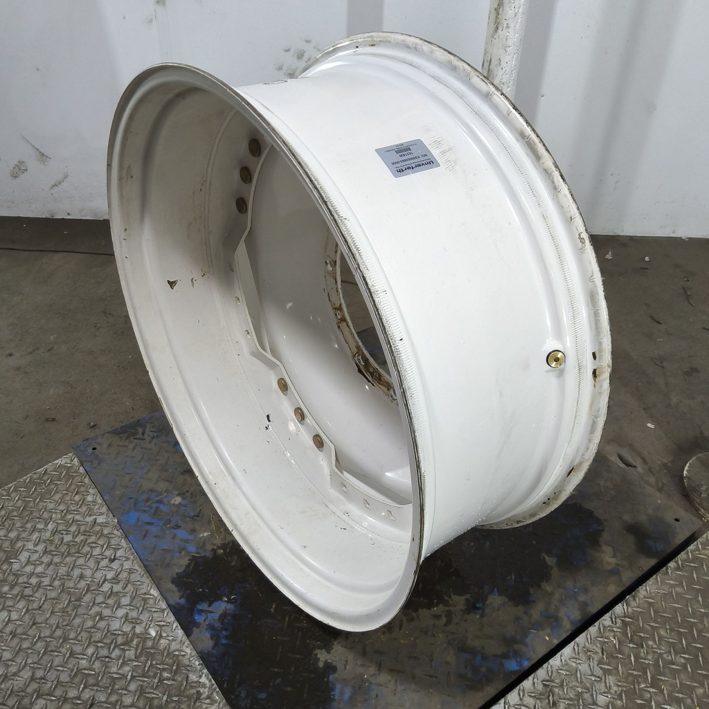 13"W x 34"D, Ford / New Holland White 12-Hole Waffle Wheel (Groups of 3 bolts)