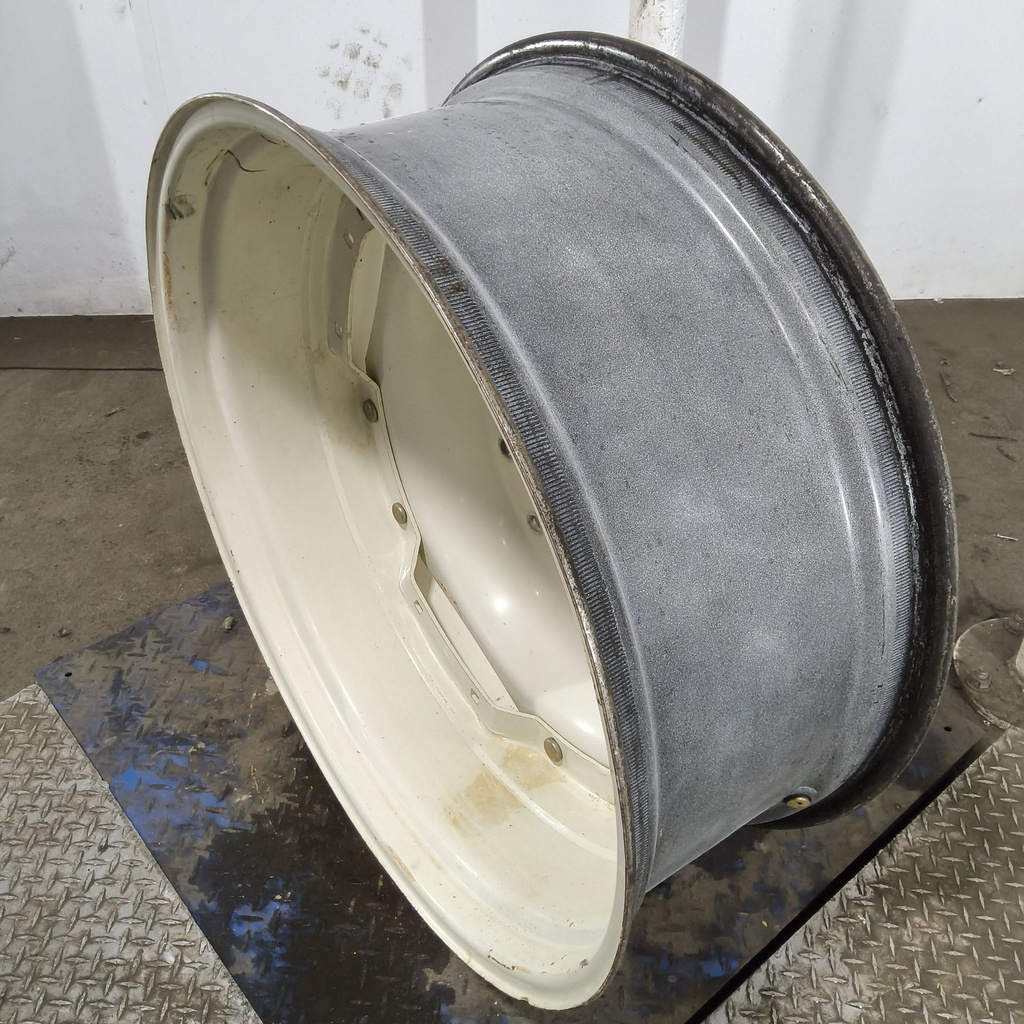 13"W x 34"D, Ford / New Holland White 8-Hole Waffle Wheel (Groups of 2 Bolts)