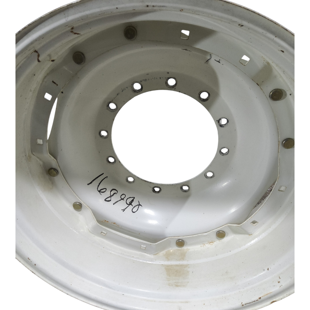 12-Hole Waffle Disc (Groups of 2 Bolts) Center for 34" Rim, Ford / New Holland White