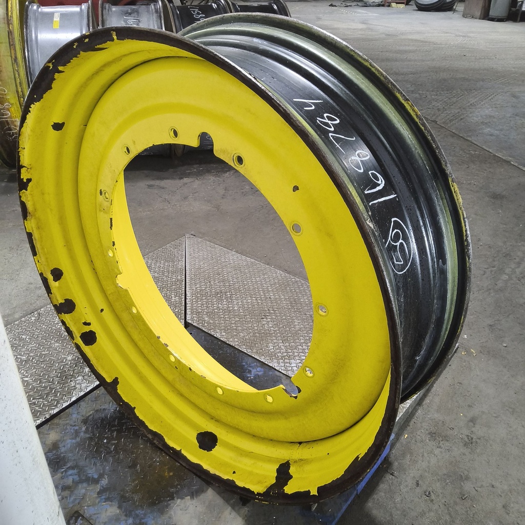 15"W x 50"D, John Deere Yellow 12-Hole Stub Disc , -3.12" Offset