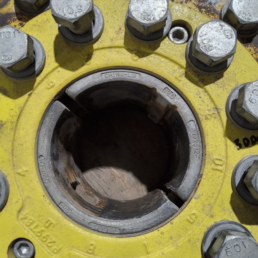 10-Hole Wedg-Lok OE Style, 4.72" (120.02mm) axle, John Deere Yellow