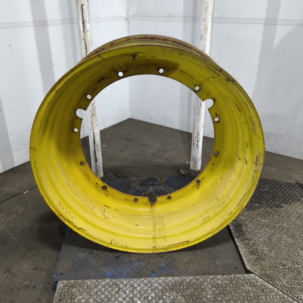 16"W x 42"D, John Deere Yellow 12-Hole Stub Disc , -3" Offset