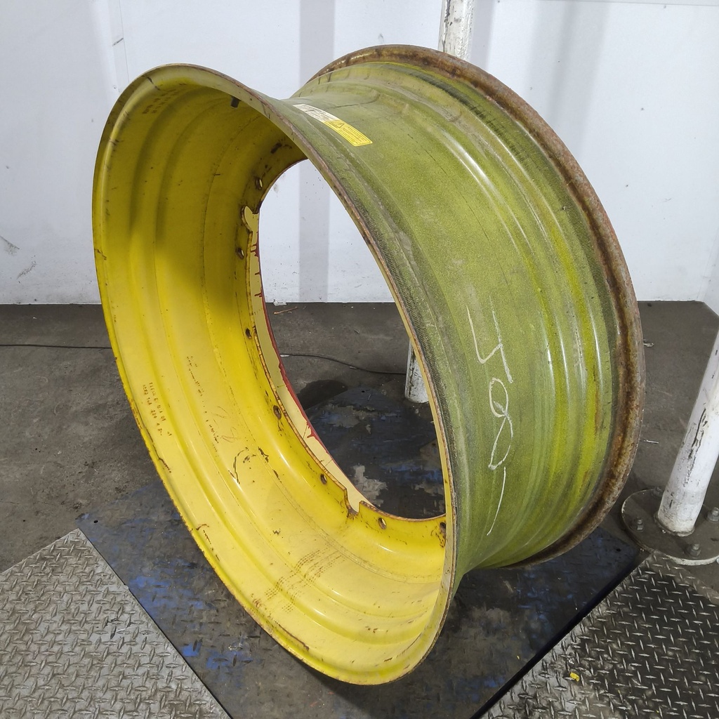 16"W x 42"D, John Deere Yellow 12-Hole Stub Disc , -3" Offset