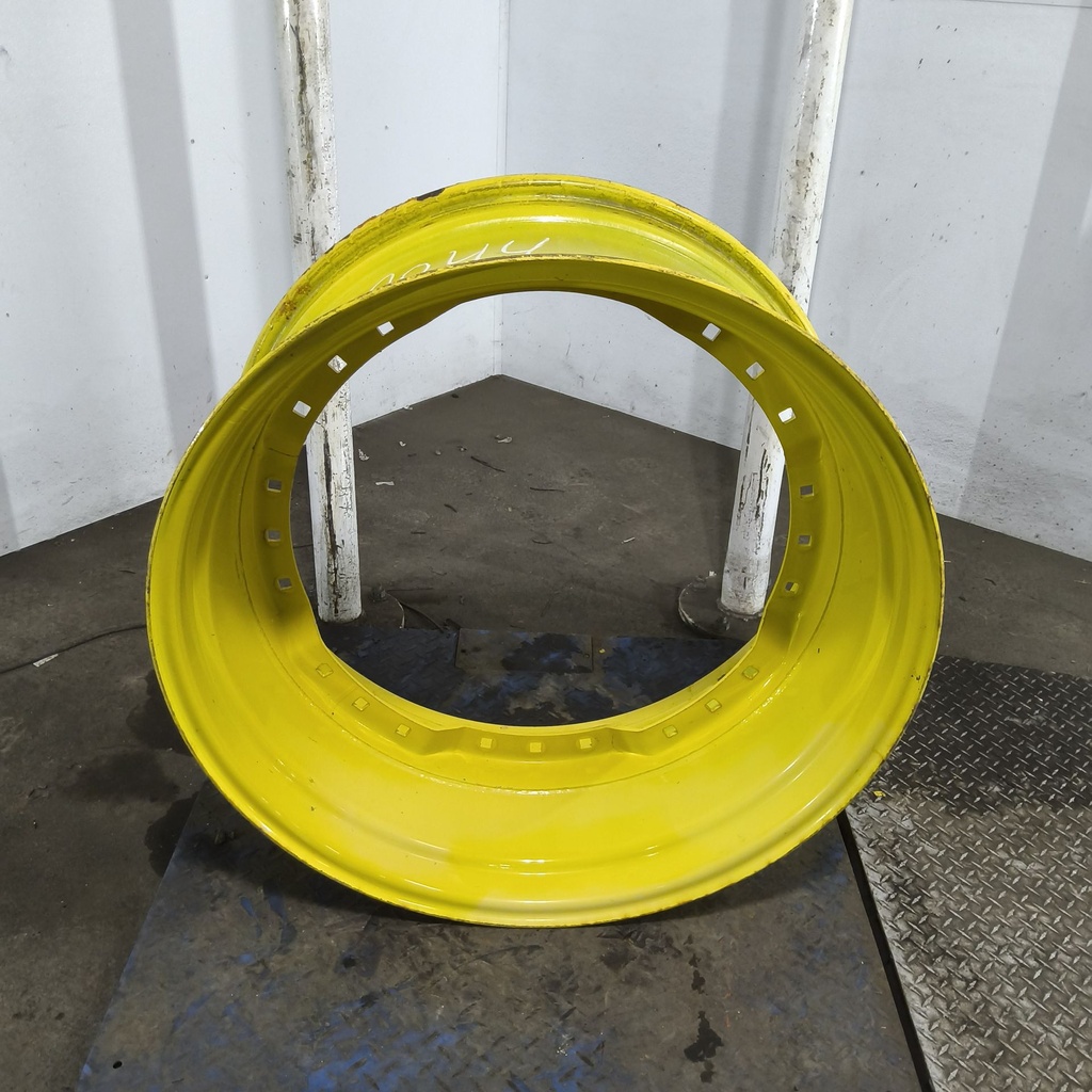 15"W x 34"D, John Deere Yellow 12-Hole Waffle Wheel (Groups of 3 bolts)