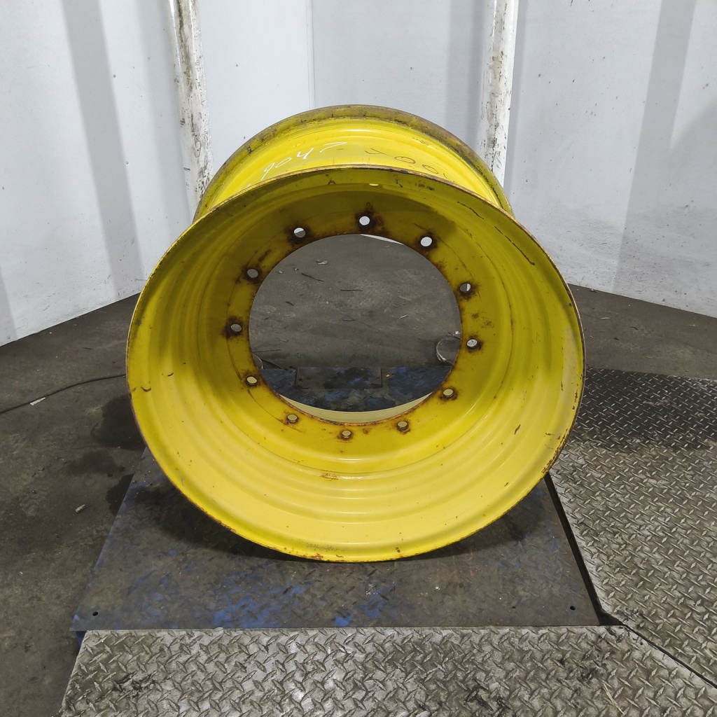 20"W x 30"D, John Deere Yellow 12-Hole Formed Plate , 1.06" Offset