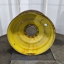 16"W x 38"D, John Deere Yellow 10-Hole Formed Plate , -3.38" Offset