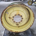 16"W x 38"D, John Deere Yellow 10-Hole Formed Plate , -3.38" Offset