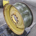 16"W x 38"D, John Deere Yellow 10-Hole Formed Plate , -3.38" Offset