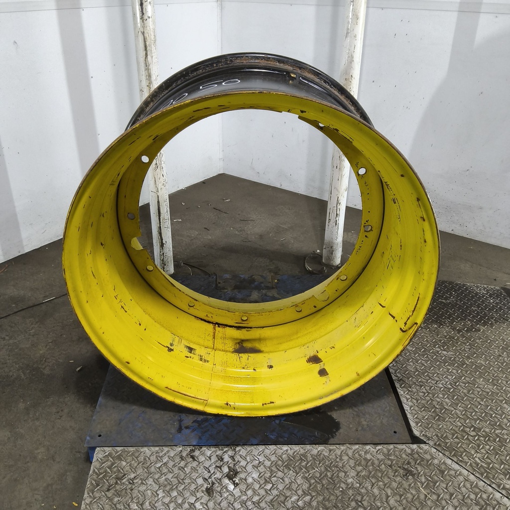 23"W x 38"D, John Deere Yellow 12-Hole Stub Disc , -3.5" Offset