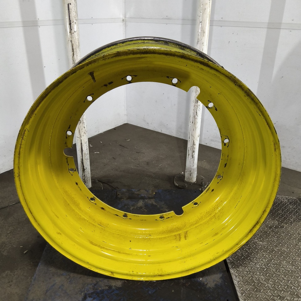 16"W x 42"D, John Deere Yellow 12-Hole Stub Disc , -3.12" Offset