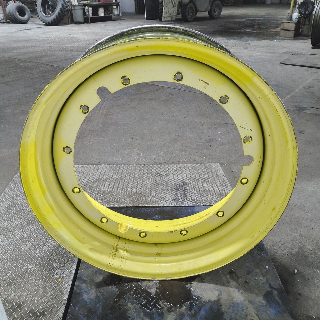 16"W x 42"D, John Deere Yellow 12-Hole Stub Disc , -3.12" Offset