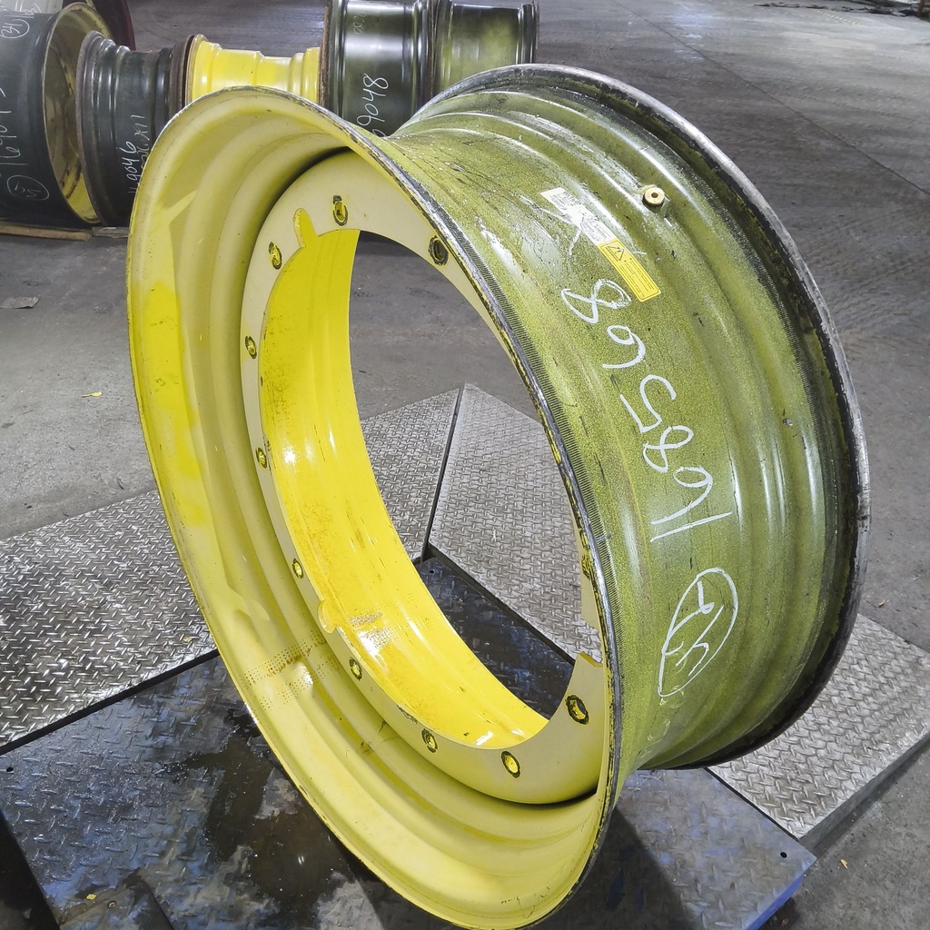 16"W x 42"D, John Deere Yellow 12-Hole Stub Disc , -3.12" Offset