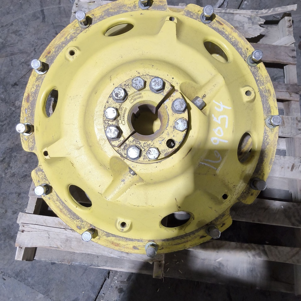 Cast Style Center for 38"-54" Rim, John Deere Yellow