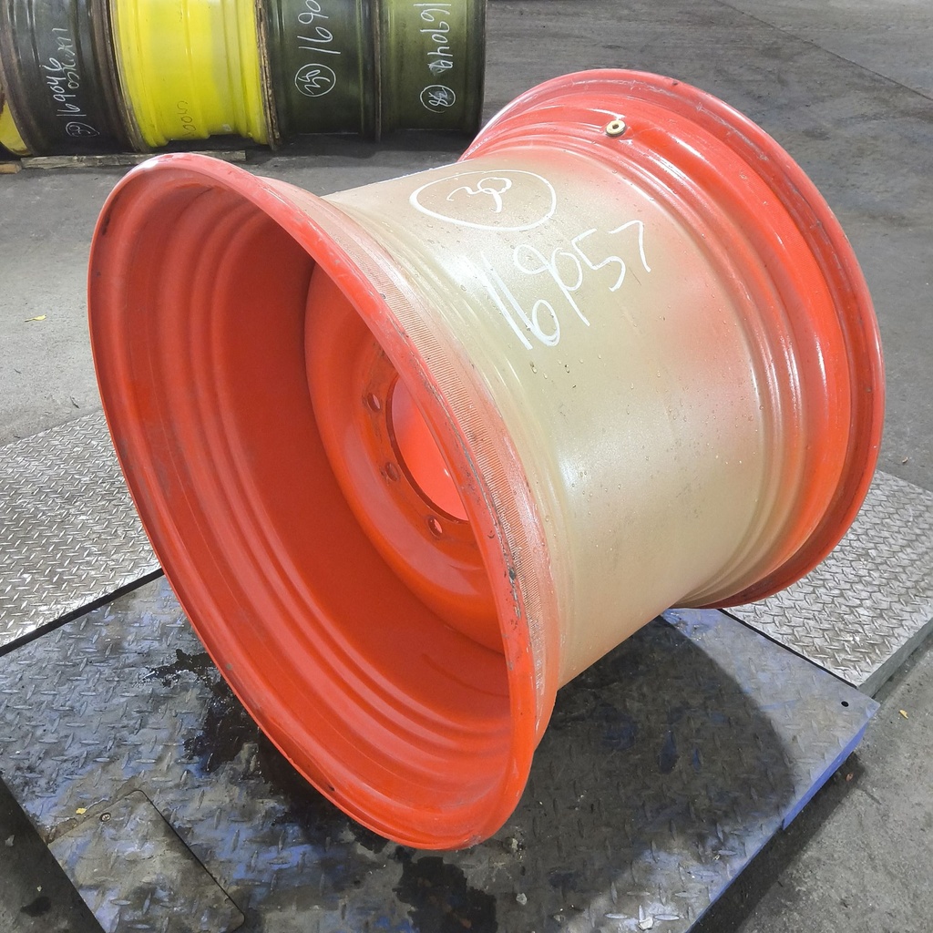 23"W x 30"D, Fendt/Agco Red 8-Hole Formed Plate , -2.31" Offset