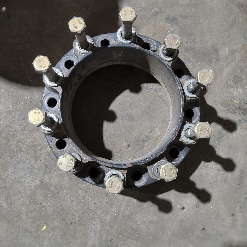 10 to 10-Hole 5"L Hub Extension, Black