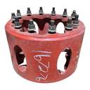 10 to 12-Hole 13.5"L FWD Spacer, Fendt/Agco Red