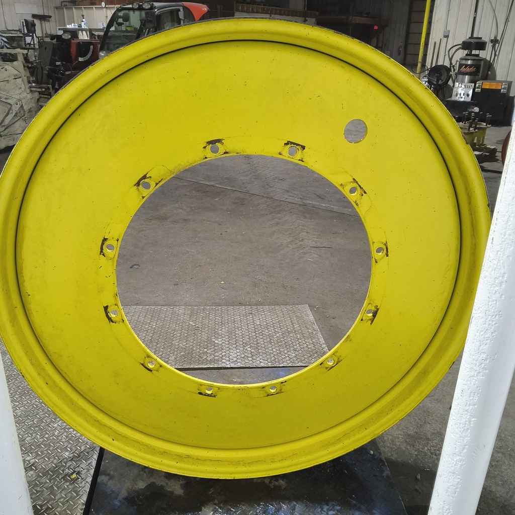 10"W x 54"D, John Deere Yellow 12-Hole Stub Disc , -3.38" Offset