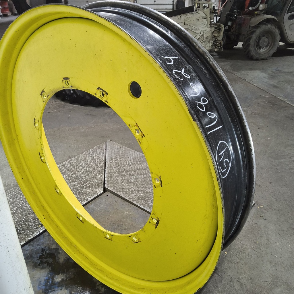 10"W x 54"D, John Deere Yellow 12-Hole Stub Disc , -3.38" Offset