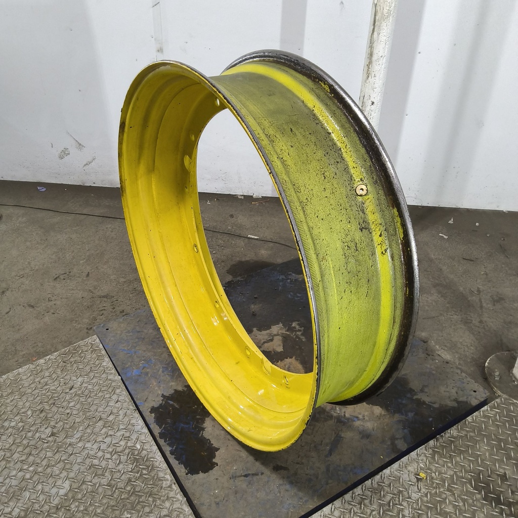 10"W x 38"D, John Deere Yellow 12-Hole Stub Disc , 1.75" Offset