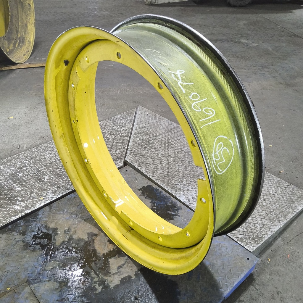 10"W x 54"D, John Deere Yellow 12-Hole Stub Disc , 1.62" Offset