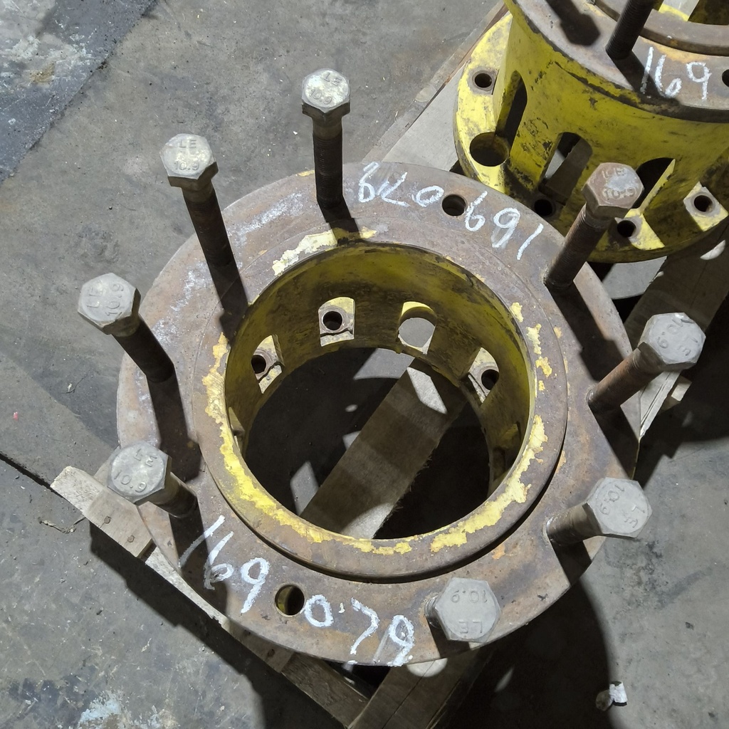 10 to 10-Hole 12"L Hub Extension, John Deere Yellow