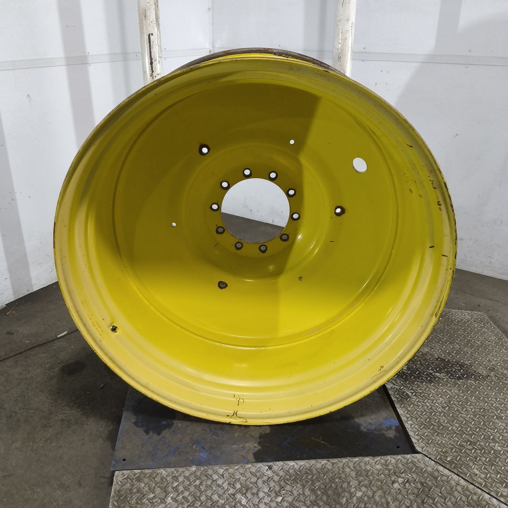 20"W x 46"D, John Deere Yellow 10-Hole Formed Plate , -11.5" Offset