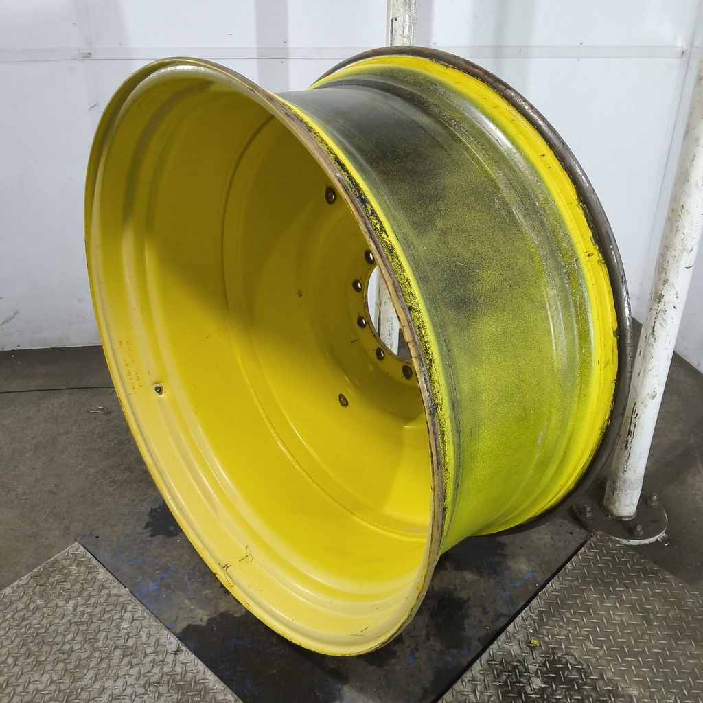 20"W x 46"D, John Deere Yellow 10-Hole Formed Plate , -11.5" Offset