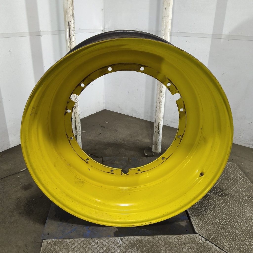 20"W x 46"D, John Deere Yellow 12-Hole Stub Disc , -3.44" Offset