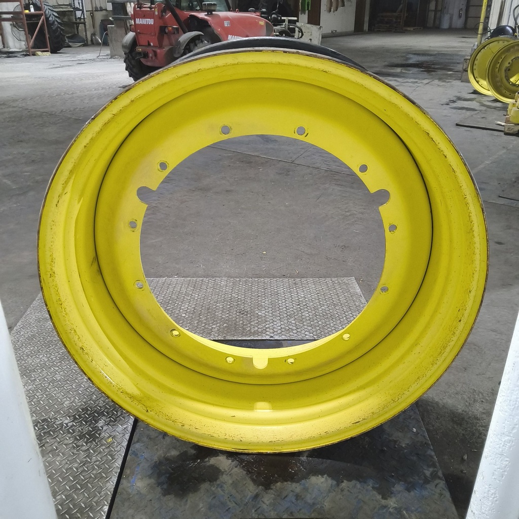 20"W x 46"D, John Deere Yellow 12-Hole Stub Disc , -3.44" Offset