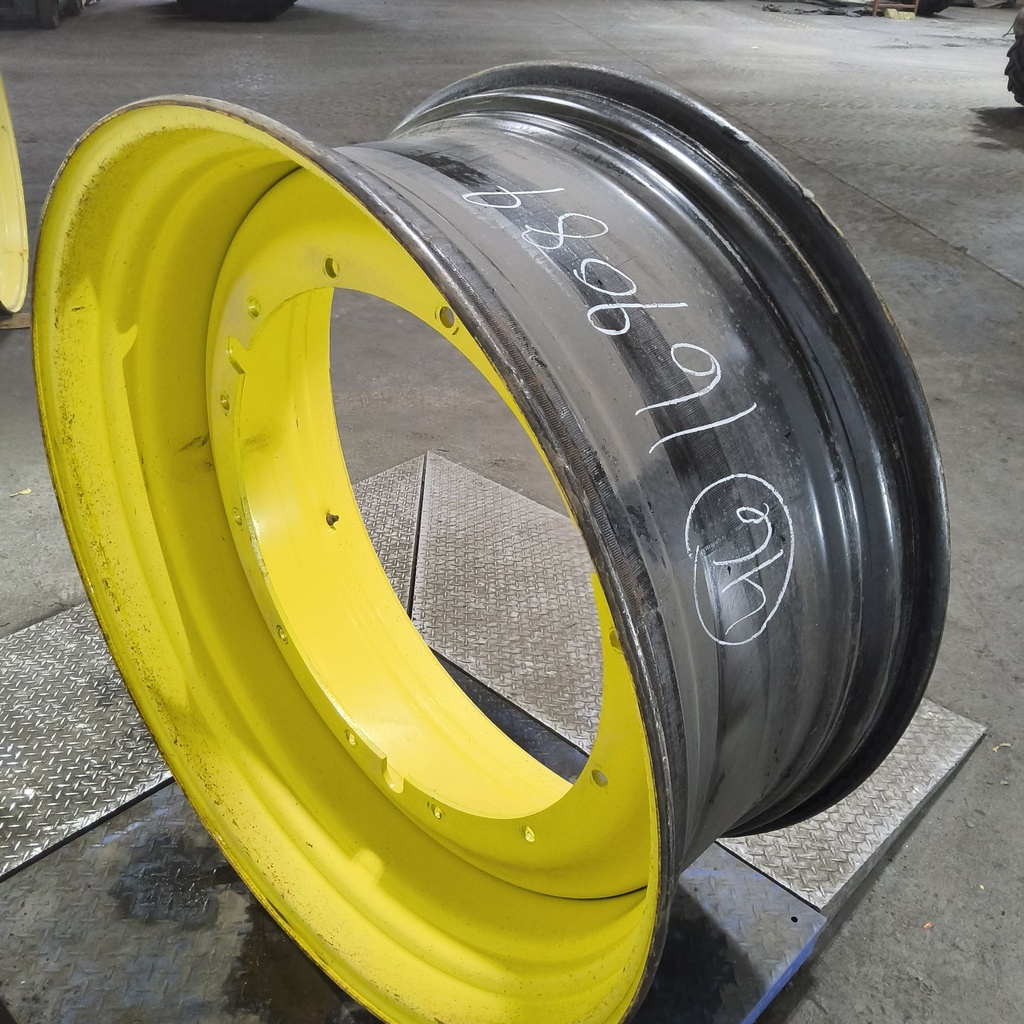 20"W x 46"D, John Deere Yellow 12-Hole Stub Disc , -3.44" Offset