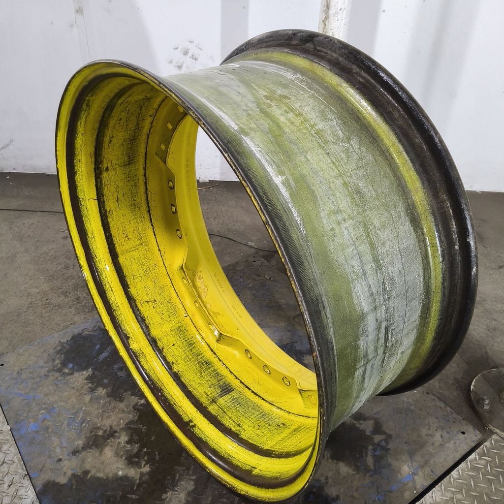 15"W x 34"D, John Deere Yellow 12-Hole Waffle Wheel (Groups of 3 bolts)