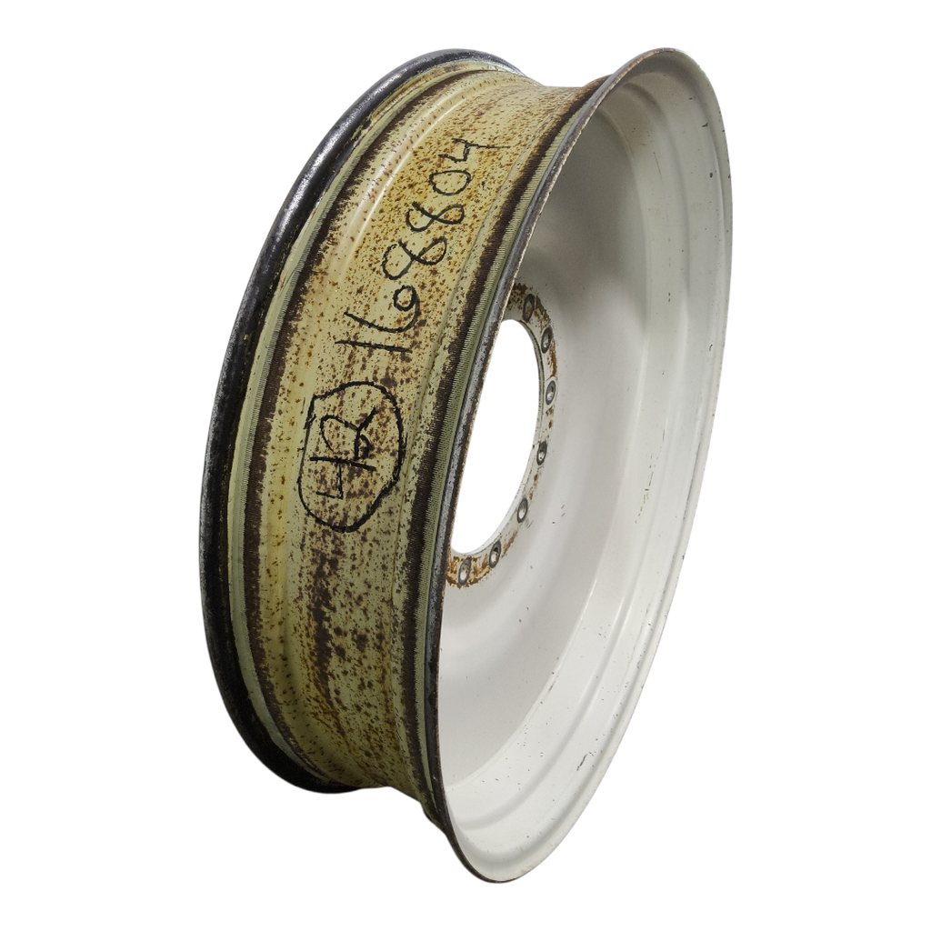 10"W x 42"D, Ford / New Holland White 12-Hole Formed Plate , -3.38" Offset