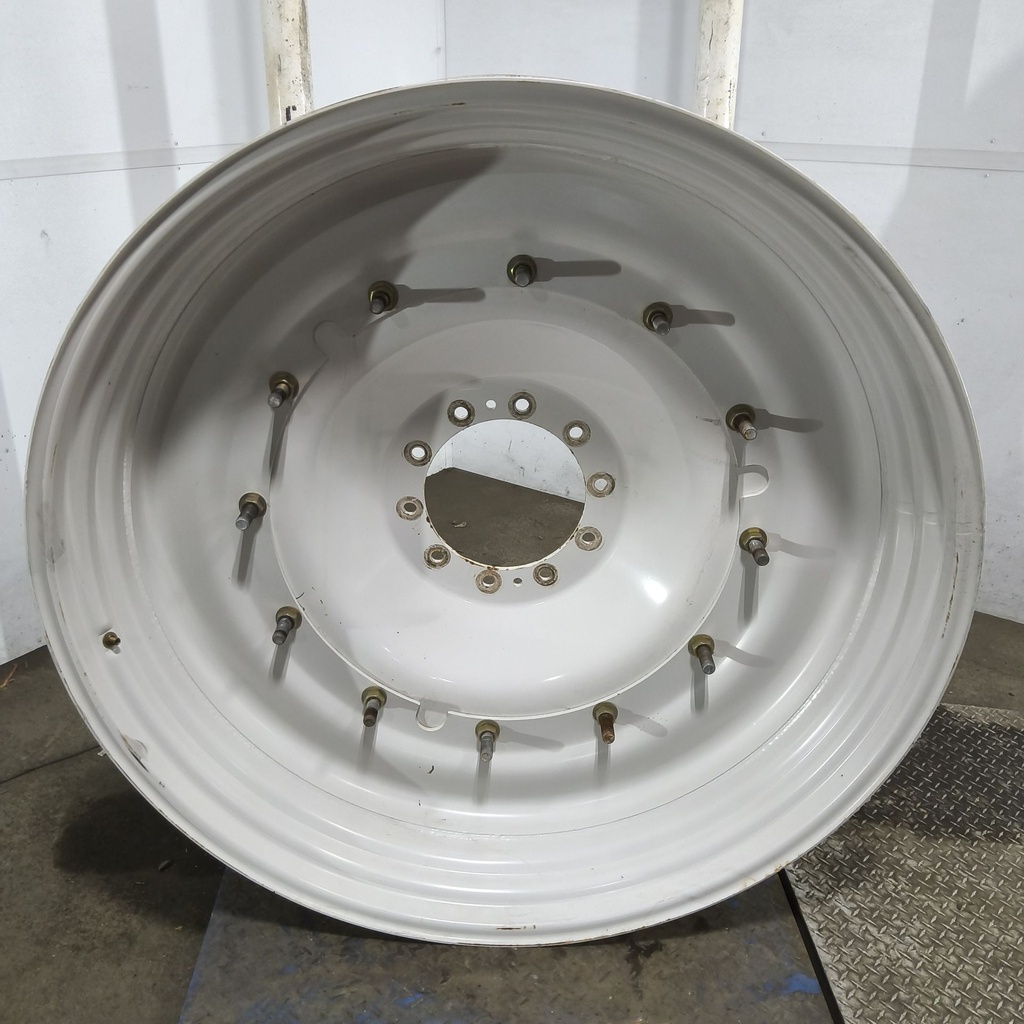 12"W x 50"D, Ford / New Holland White 12-Hole Stub Disc , -3.06" Offset