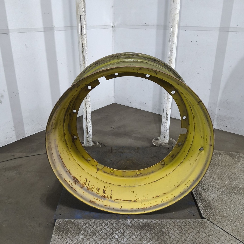 18"W x 38"D, John Deere Yellow 12-Hole Stub Disc , -3.38" Offset