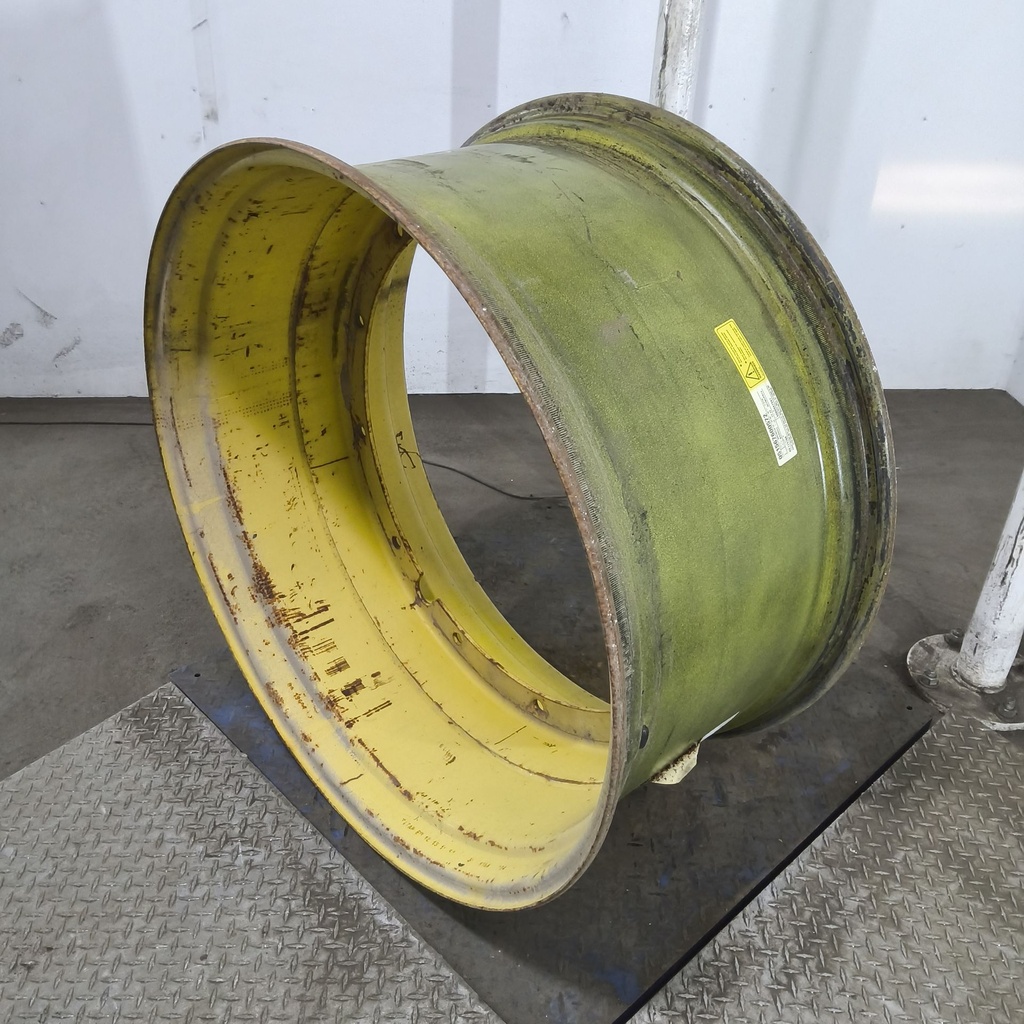 18"W x 38"D, John Deere Yellow 12-Hole Stub Disc , -3.38" Offset