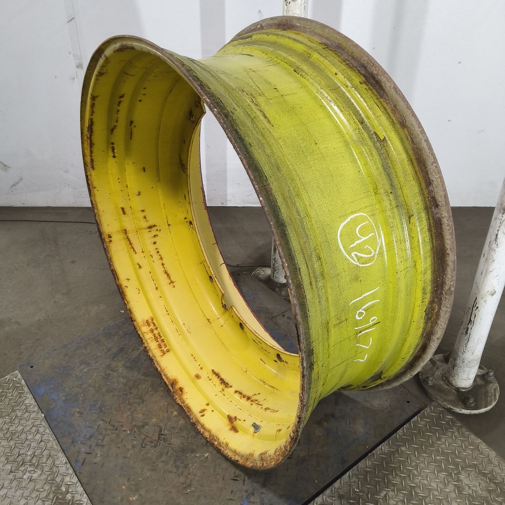 16"W x 42"D, John Deere Yellow 12-Hole Stub Disc , -3" Offset