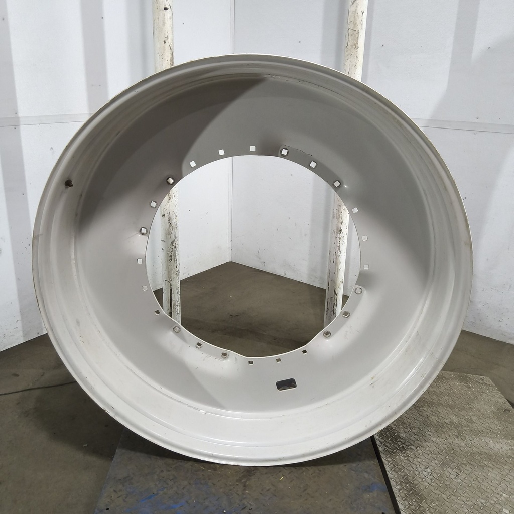 12"W x 54"D, Ford / New Holland White 12-Hole Waffle Wheel (Groups of 3 bolts)