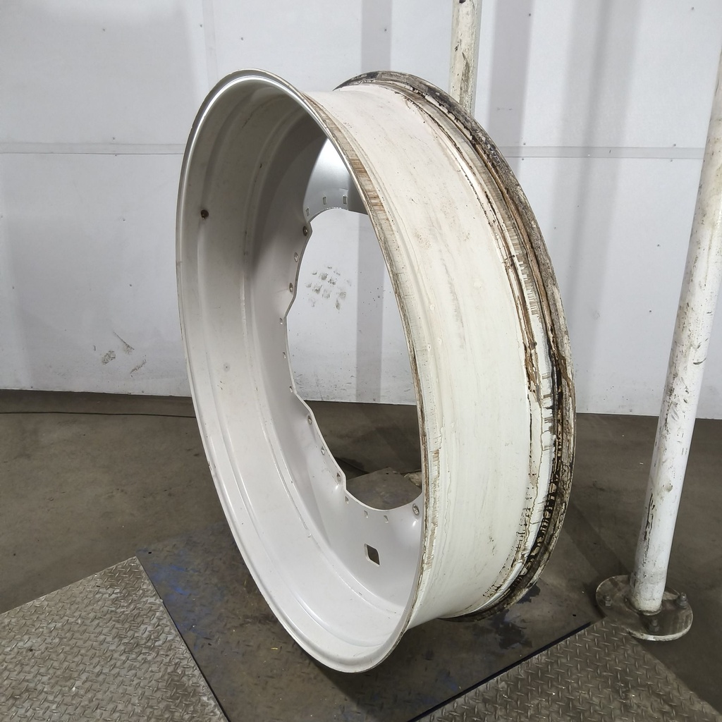 12"W x 54"D, Ford / New Holland White 12-Hole Waffle Wheel (Groups of 3 bolts)